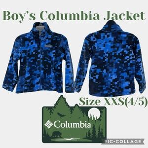 Boys Clothes Columbia Zing III Printed Fleece Jacket Size XXS(4/5)